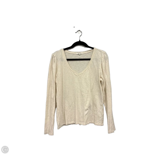 Top Long Sleeve Basic By Z Supply In Cream, Size: L