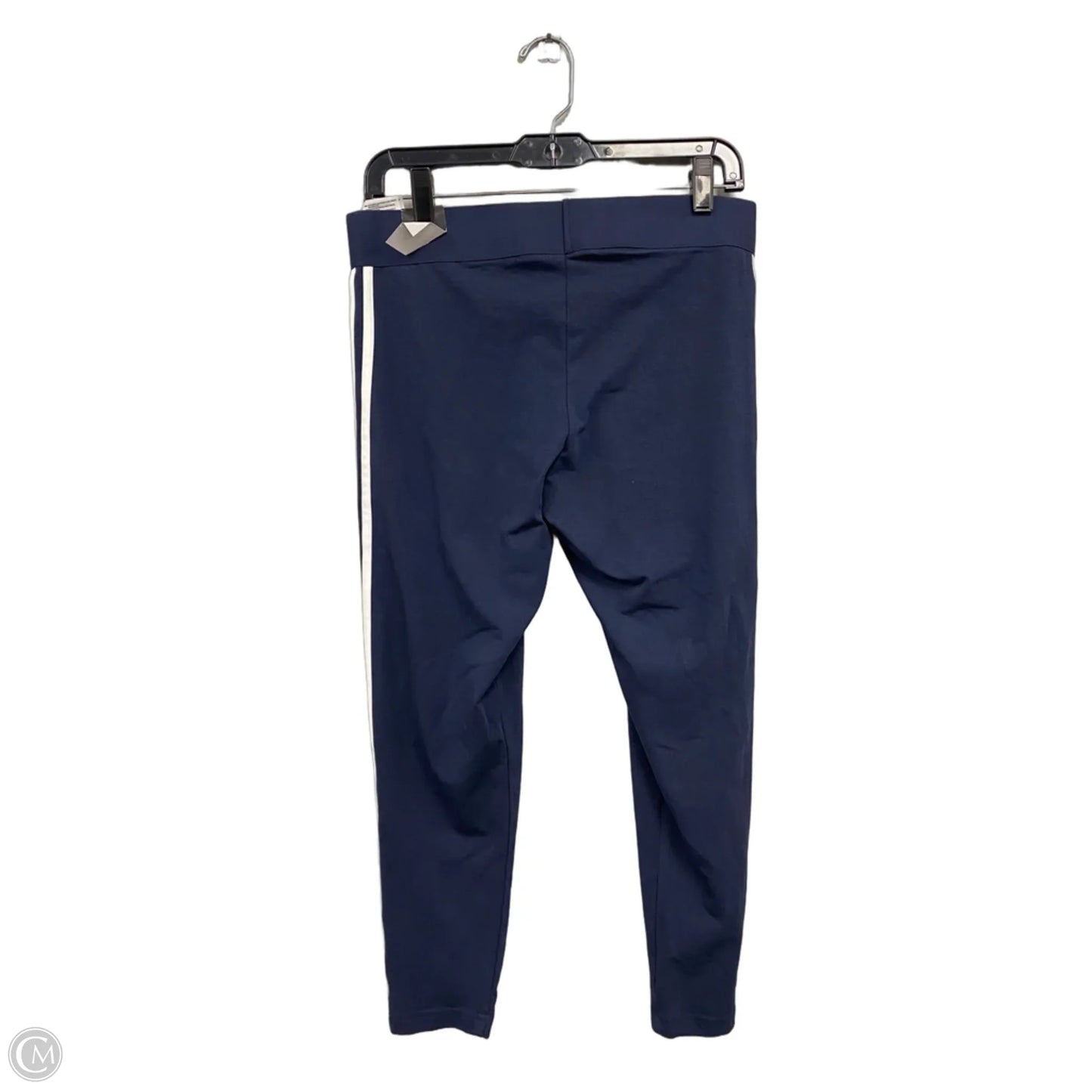 Athletic Leggings Capris By Adidas In Blue & White, Size: L