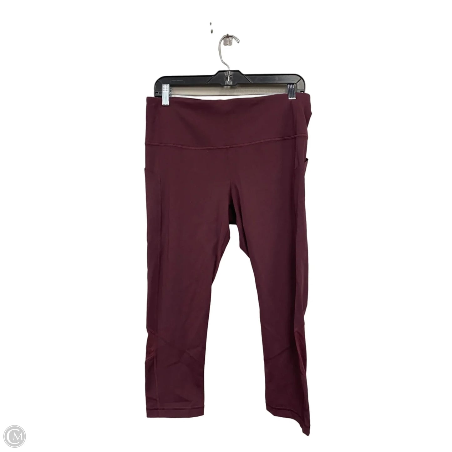 Athletic Leggings By Lululemon In Maroon, Size: 10