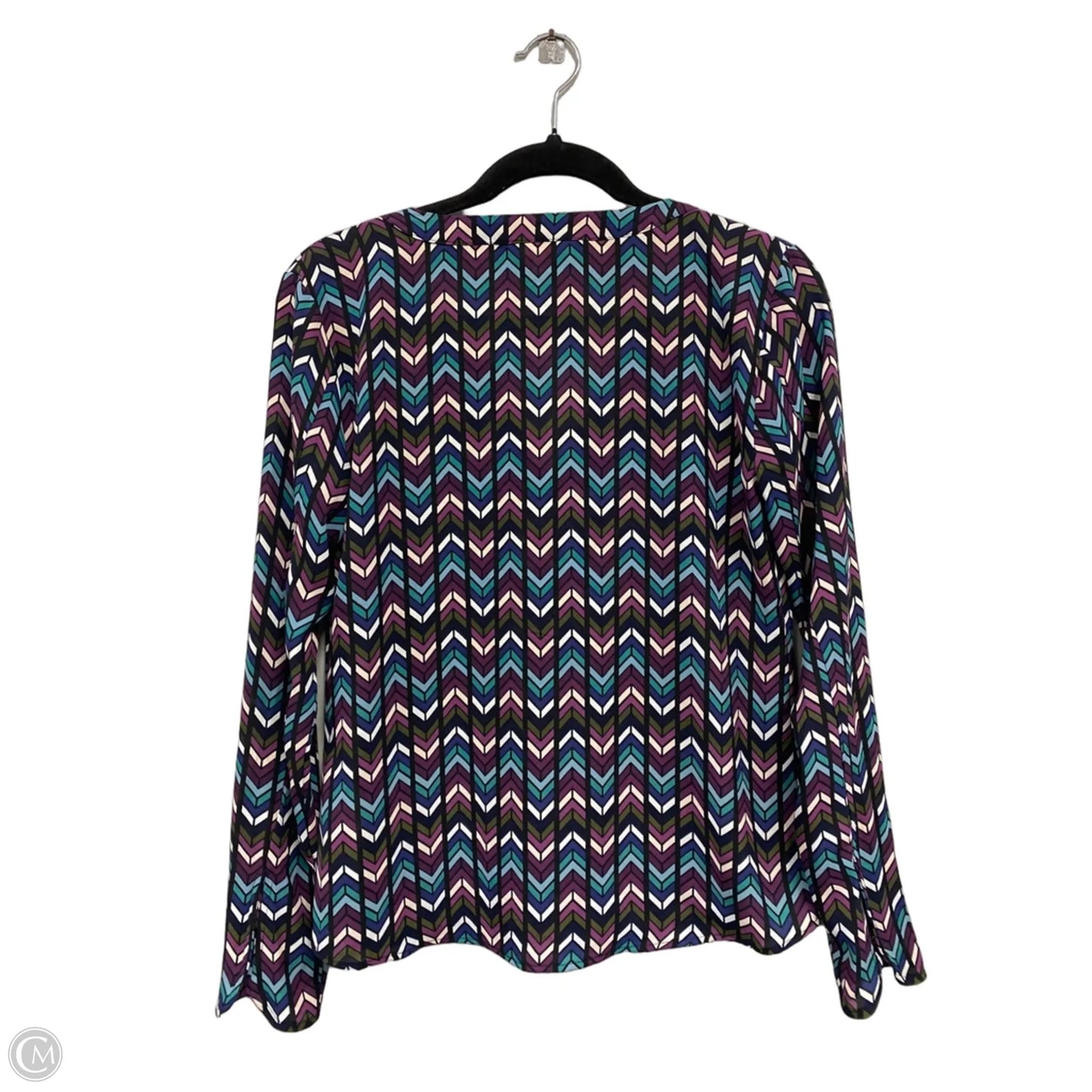 Top Long Sleeve By Candies In Black & Purple, Size: S