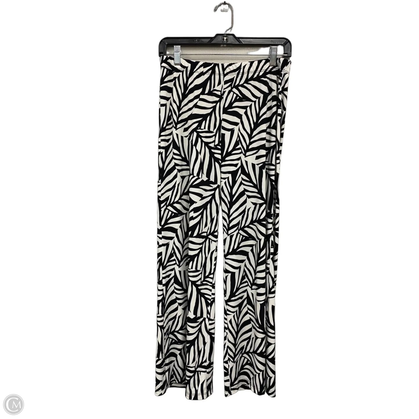 Pants Wide Leg By Clara Sun Woo In Black & Cream, Size: L