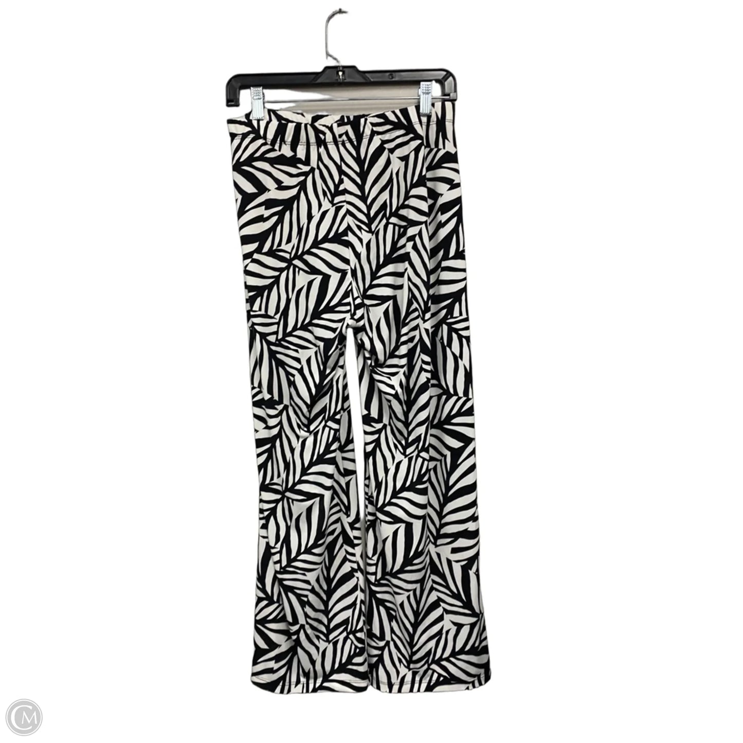 Pants Wide Leg By Clara Sun Woo In Black & Cream, Size: L