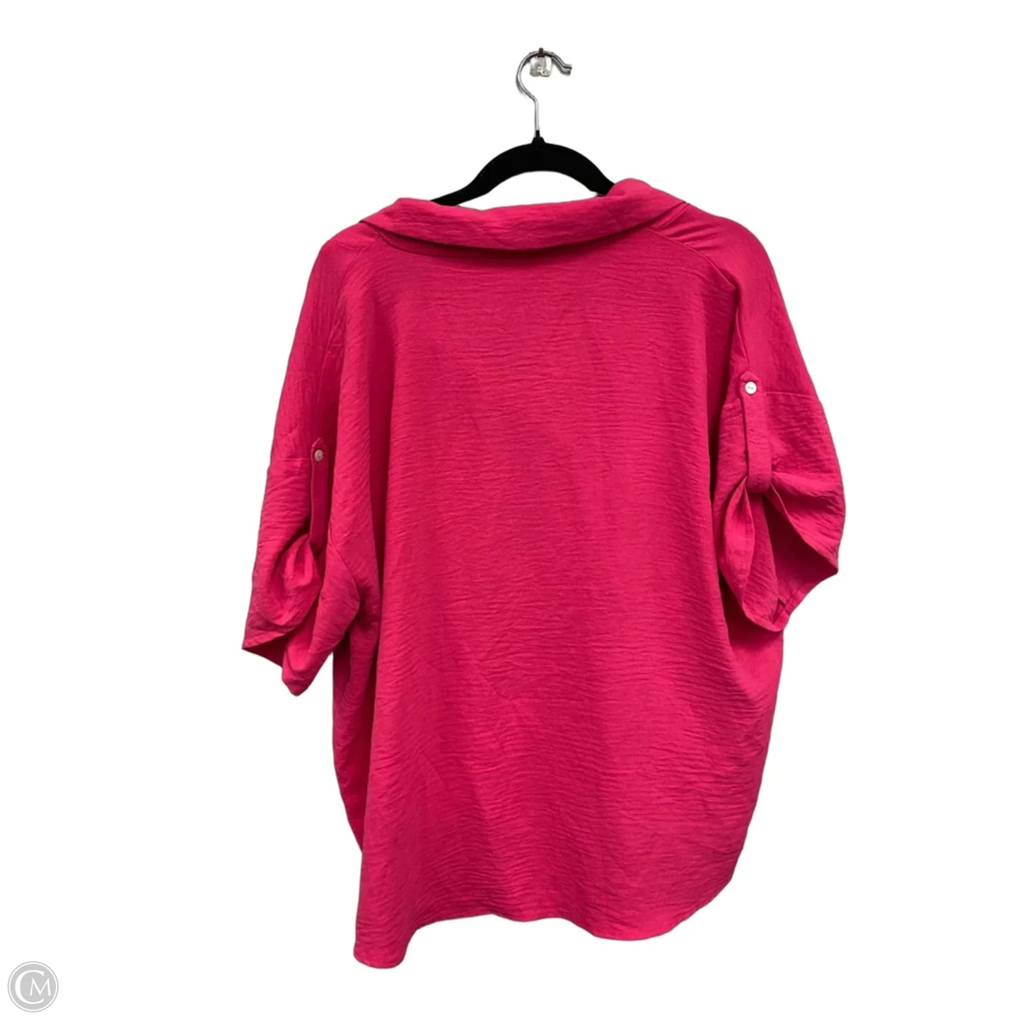 Top Short Sleeve By Versona In Pink, Size: Xxl