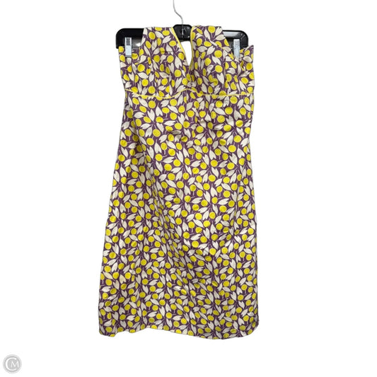 Dress Casual Midi By Boden In Purple & Yellow, Size: 18
