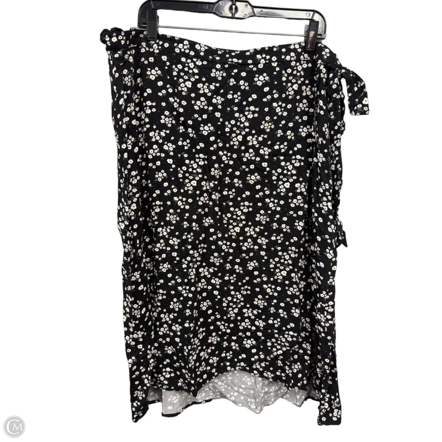 Skirt Midi By Clothes Mentor In Black & Cream, Size: Xxl