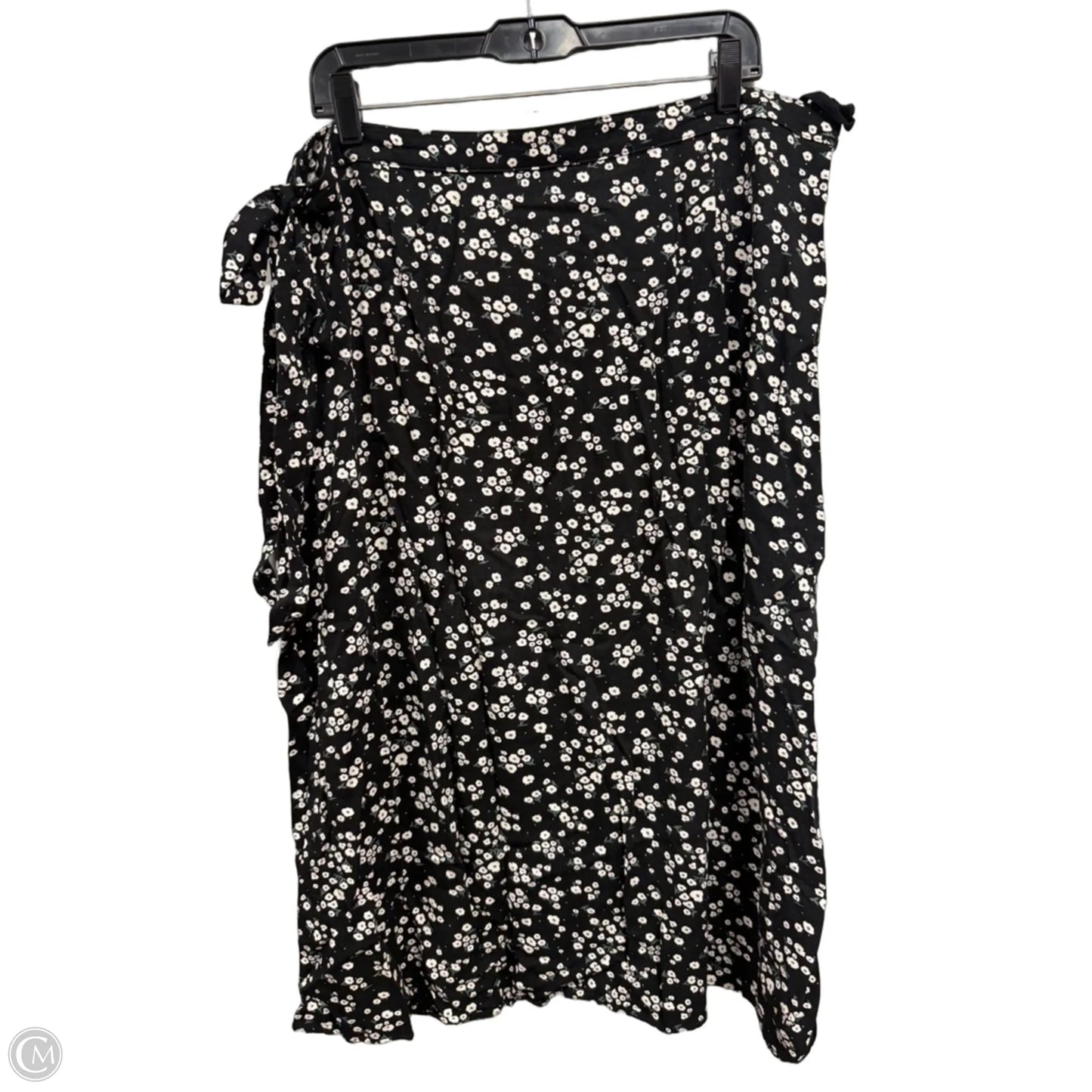 Skirt Midi By Clothes Mentor In Black & Cream, Size: Xxl