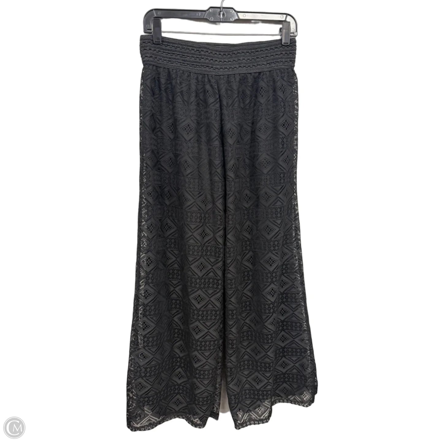 Pants Wide Leg By Copper Key In Black, Size: L