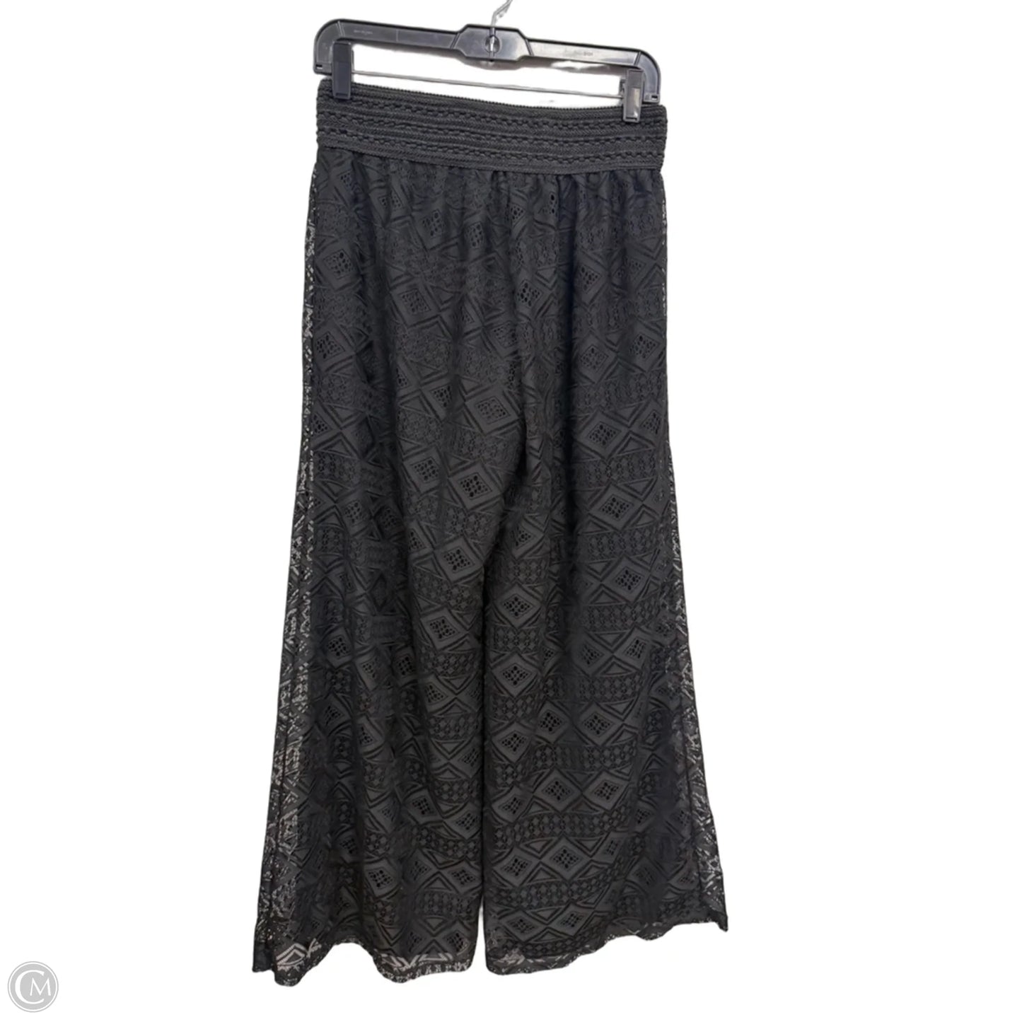 Pants Wide Leg By Copper Key In Black, Size: L