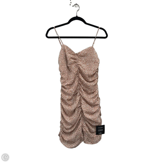 Dress Casual Short By Lulus In Tan & White, Size: S