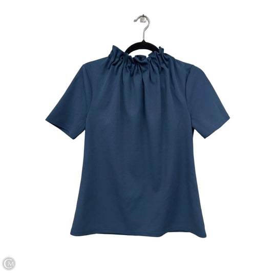 Top Short Sleeve By Ann Taylor In Teal, Size: S