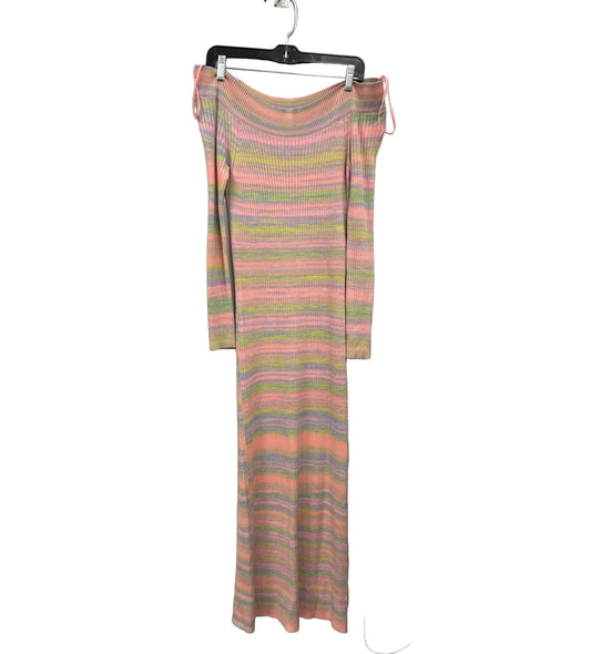 Dress Sweater By Daily Practice By Anthropologie In Orange & Purple, Size: M