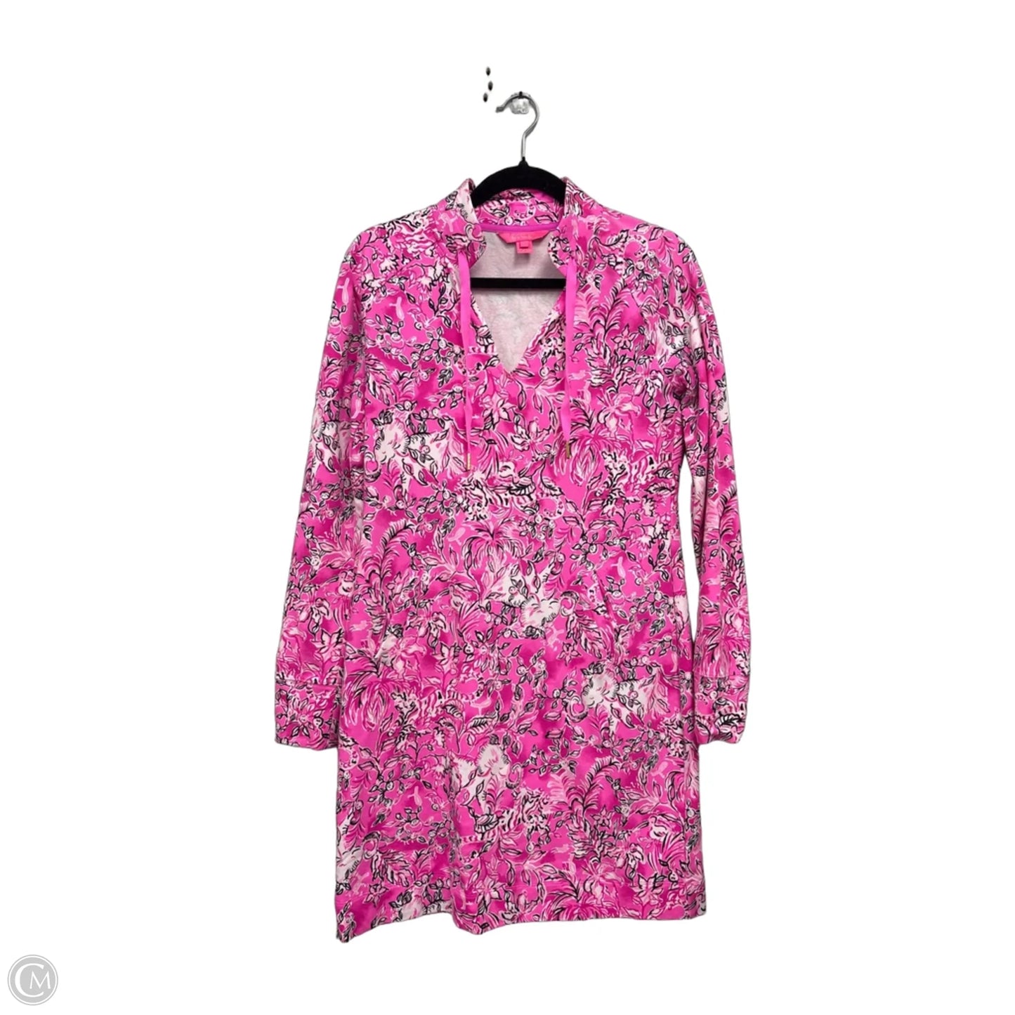 Dress Designer By Lilly Pulitzer In Black & Pink, Size: S