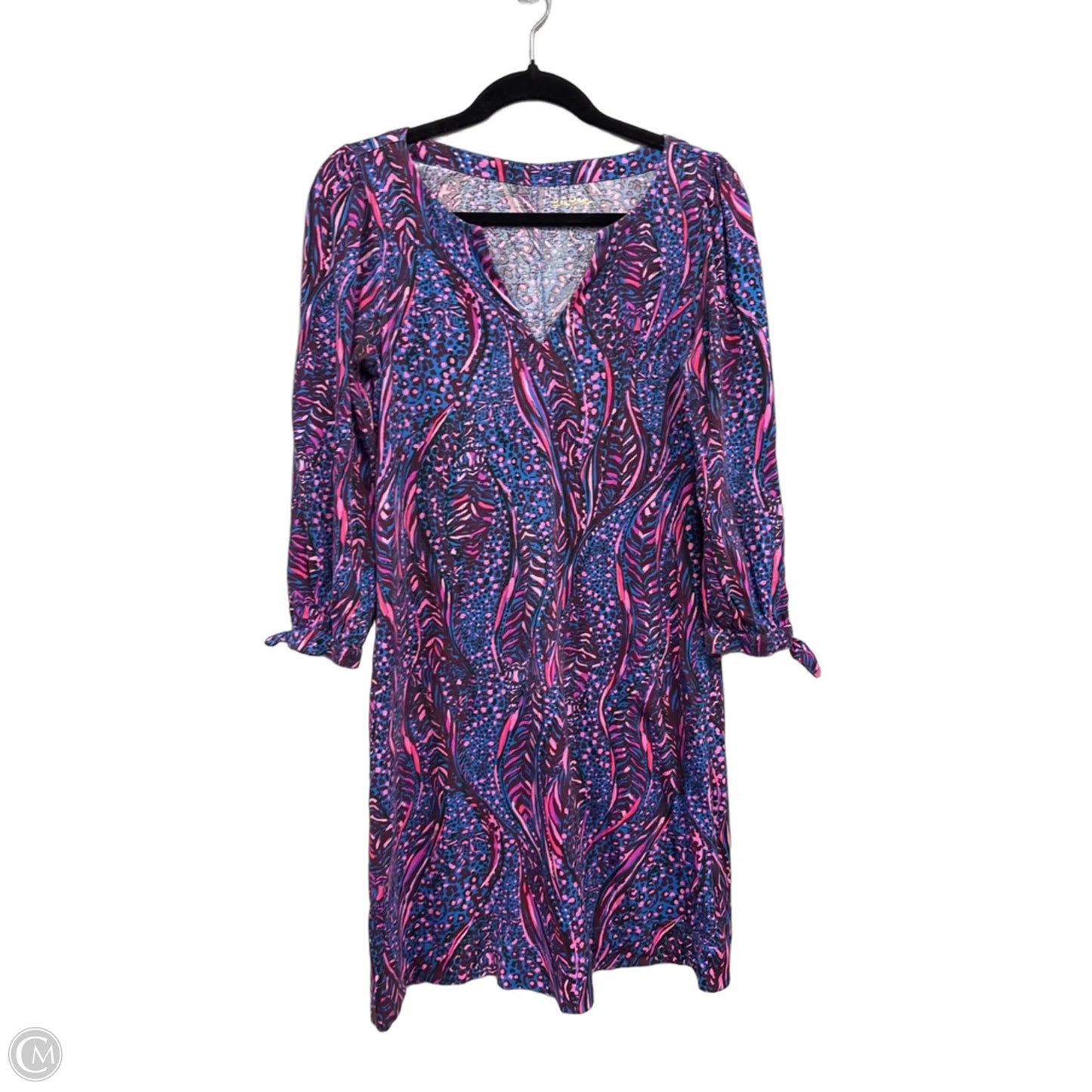 Dress Designer By Lilly Pulitzer In Black & Pink, Size: S