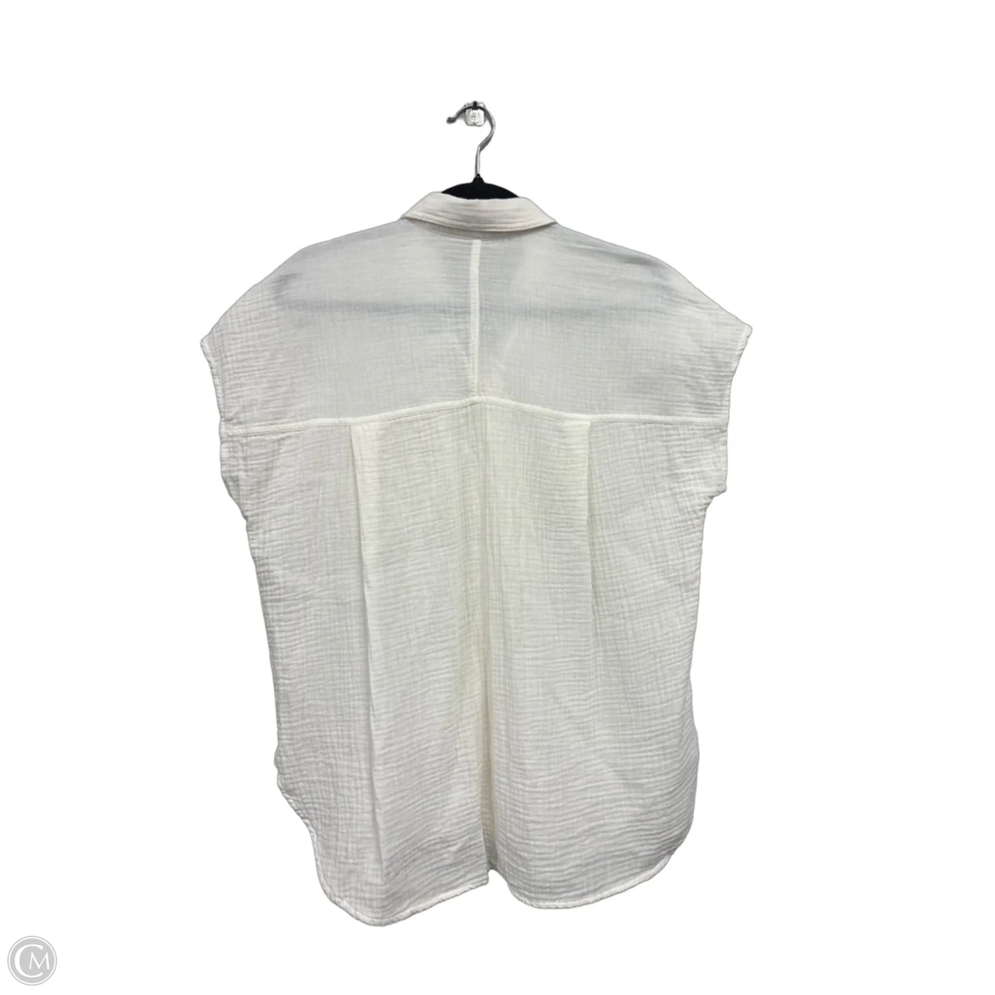 Top Short Sleeve By Madewell In Cream, Size: S