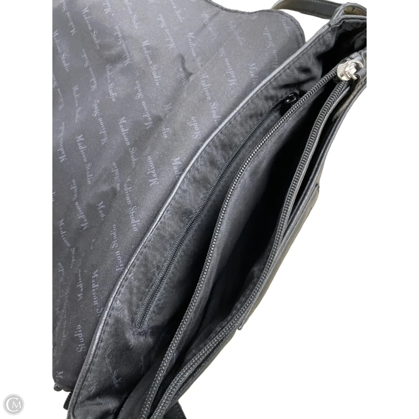 Crossbody Leather By Madison, Size: Medium
