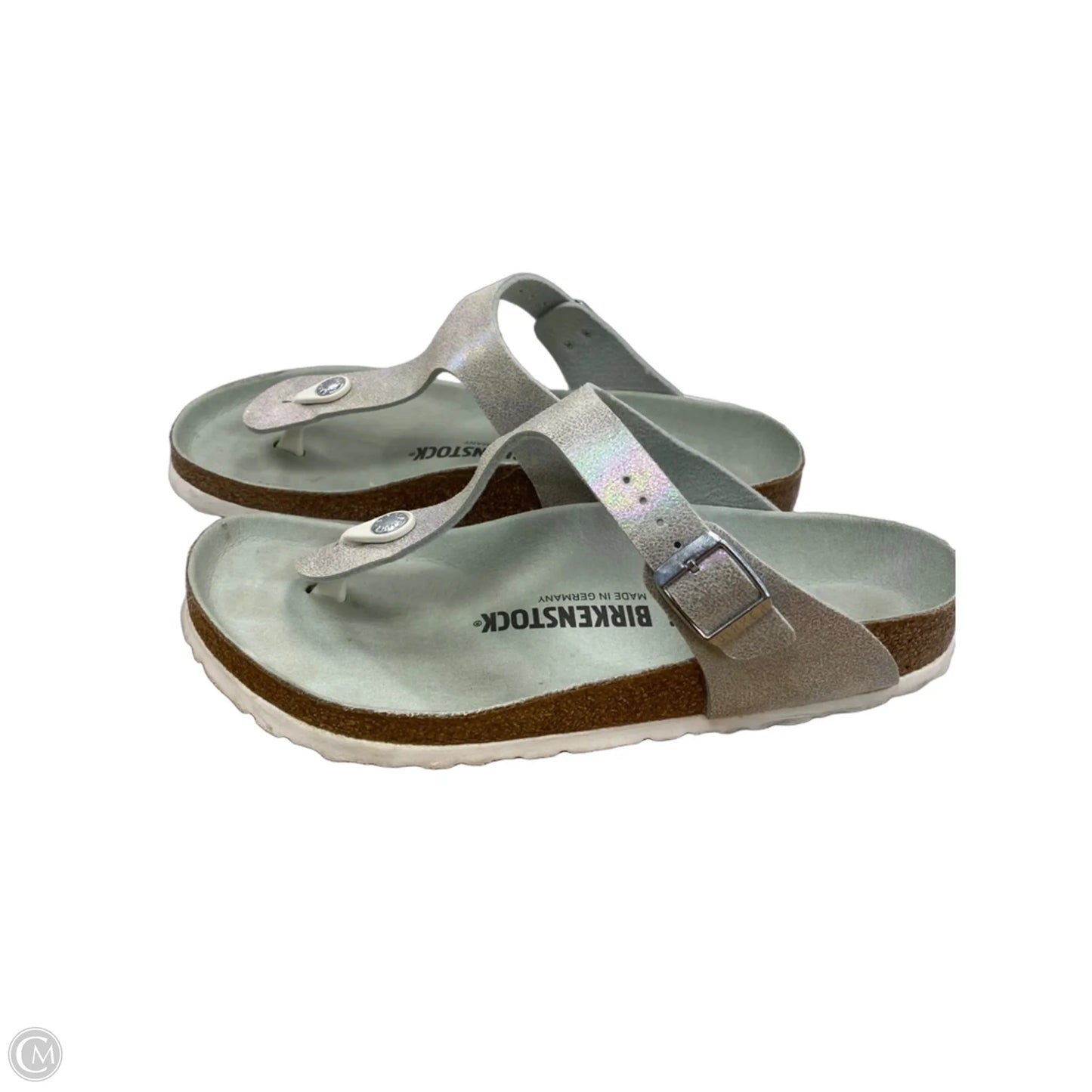 Sandals Flats By Birkenstock In Green, Size: 9.5