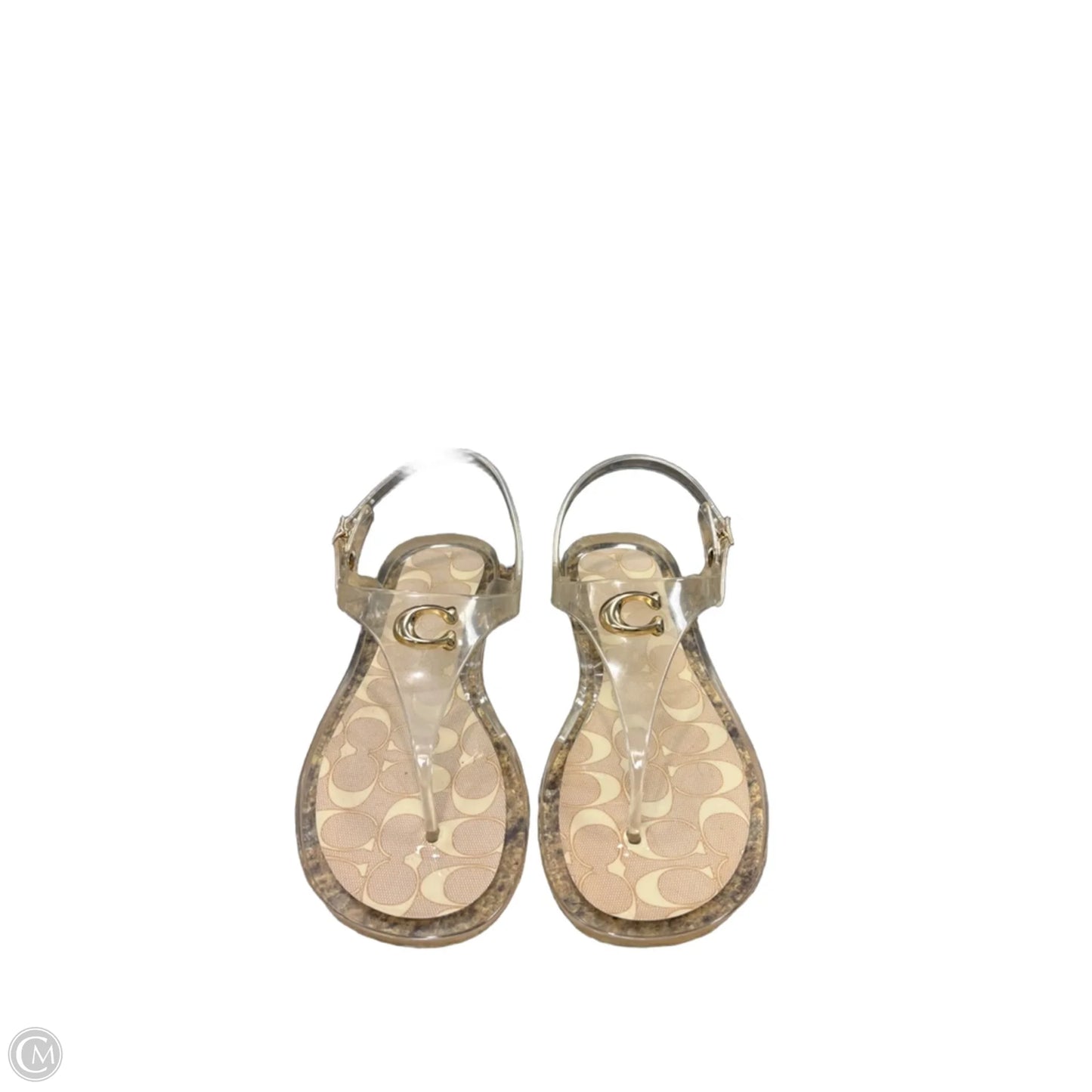 Sandals Designer By Coach In Clear, Size: 8