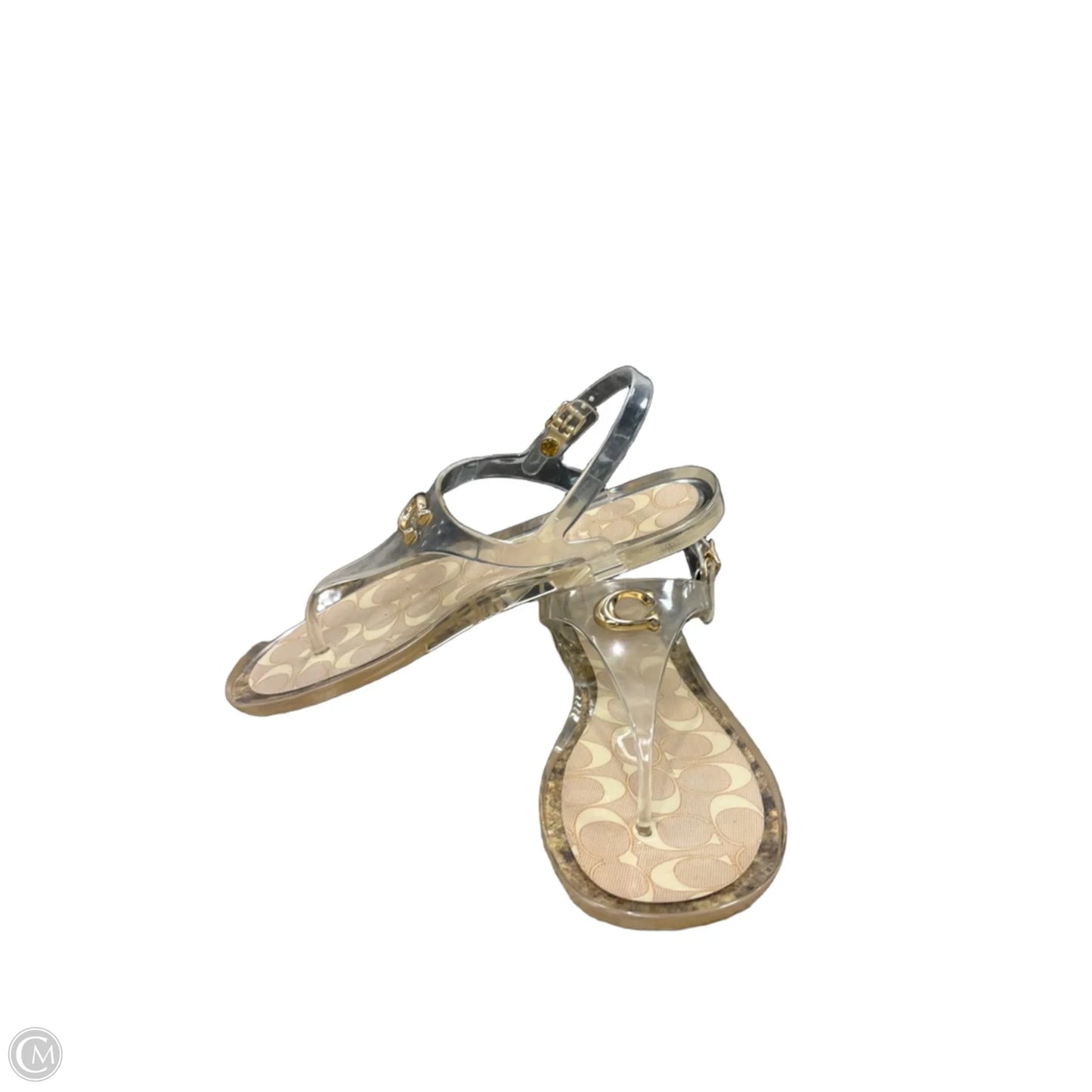Sandals Designer By Coach In Clear, Size: 8