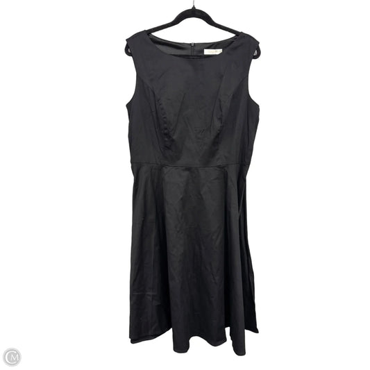 Dress Casual Midi By Clothes Mentor In Black, Size: 2x