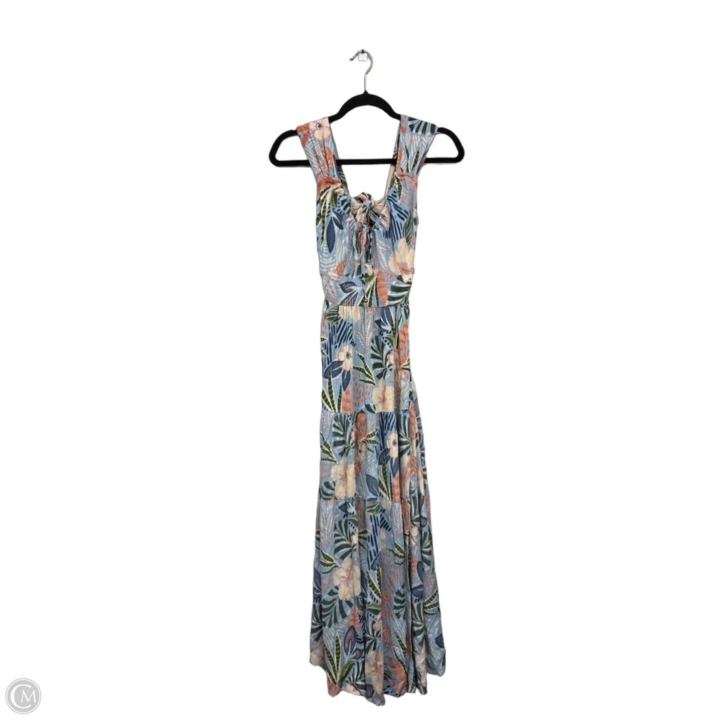 Dress Casual Maxi By Angie In Blue & Orange, Size: S