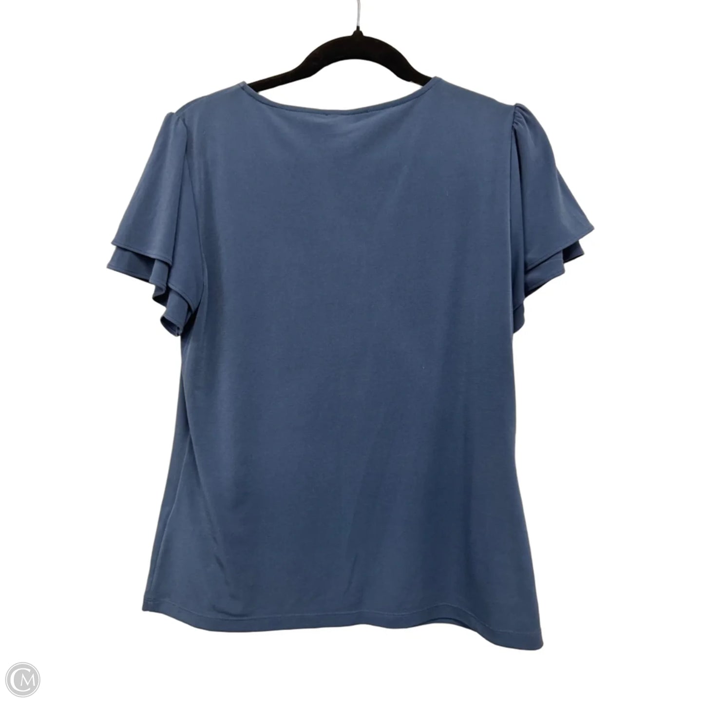 Top Short Sleeve By Calvin Klein In Teal, Size: M