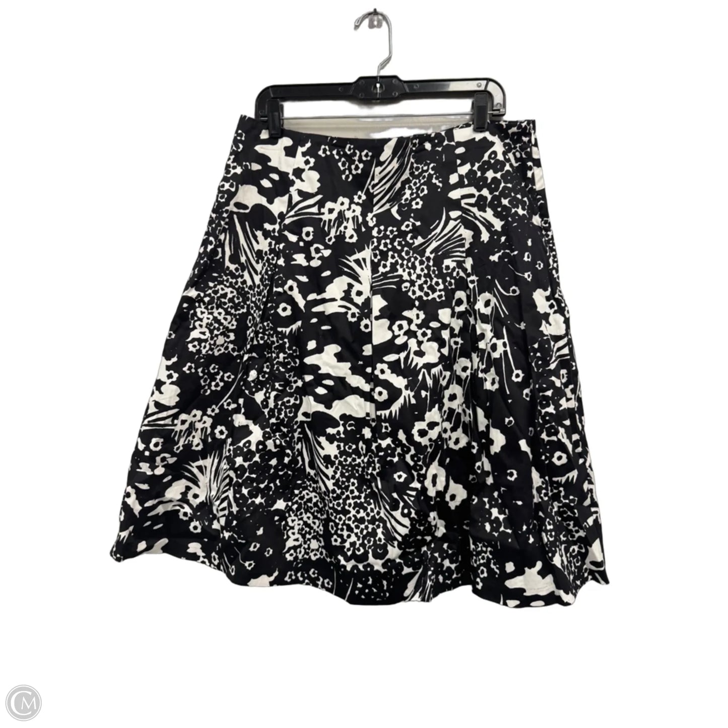 Skirt Midi By Talbots In Black & White, Size: 14
