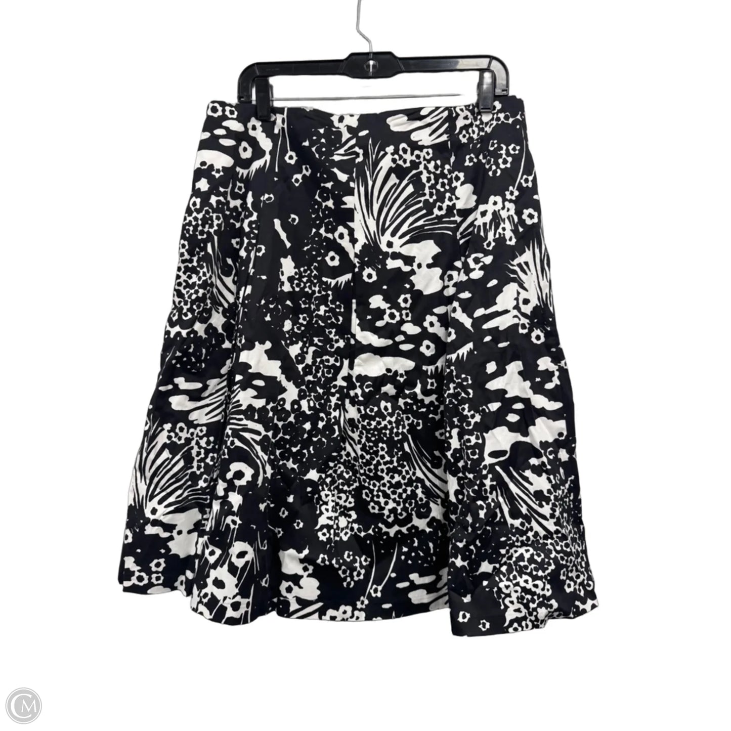 Skirt Midi By Talbots In Black & White, Size: 14