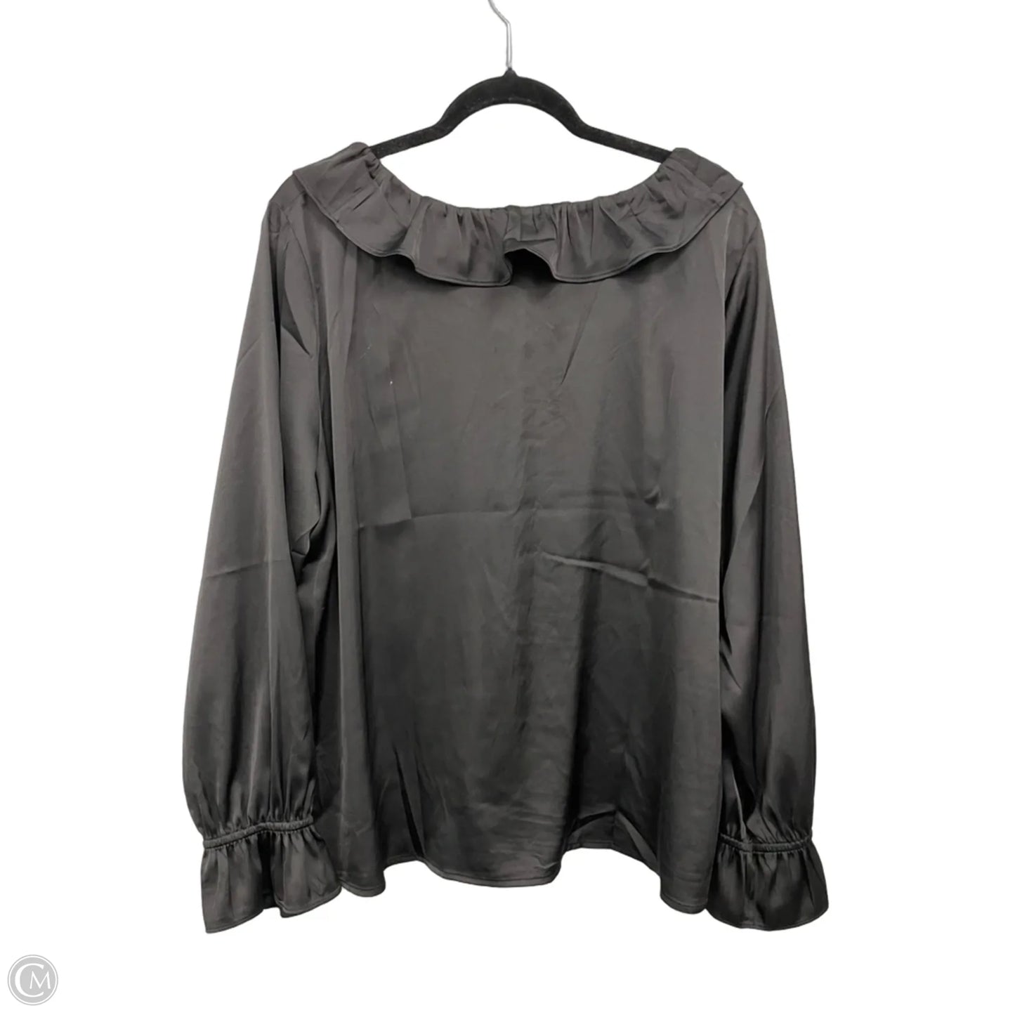 Blouse Long Sleeve By Talbots In Black, Size: Xl