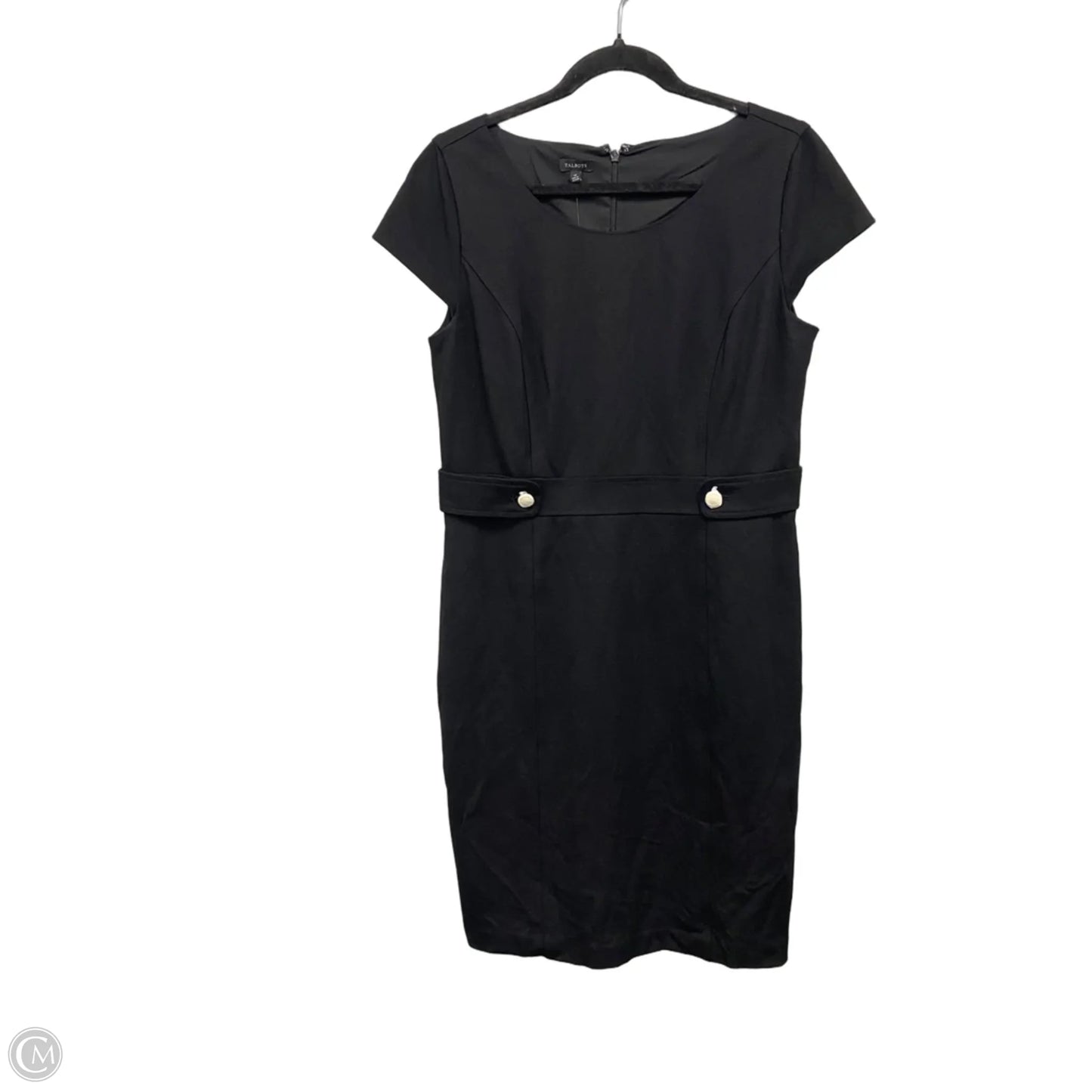 Dress Casual Midi By Talbots In Black, Size: 10