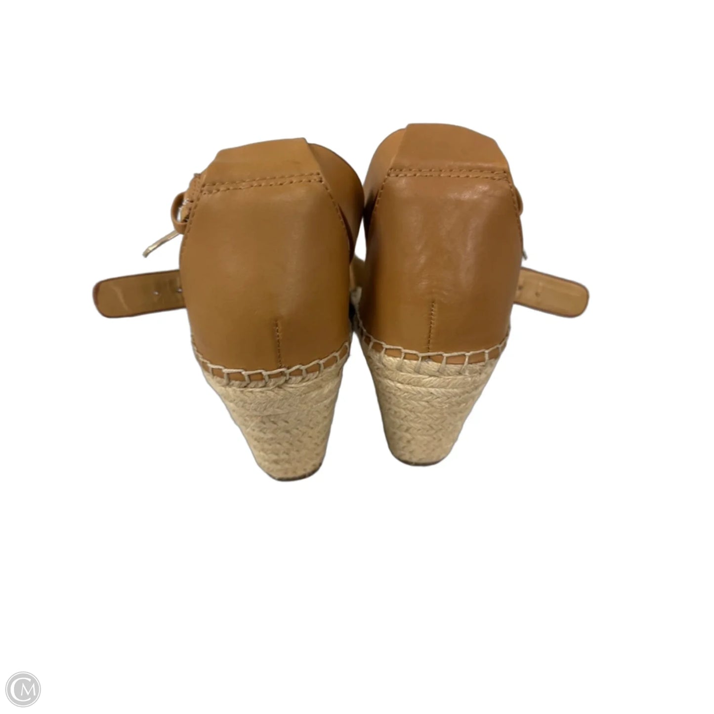 Sandals Heels Wedge By Vince Camuto In Tan, Size: 10