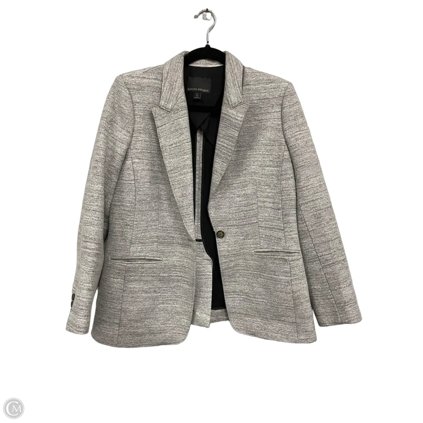 Blazer By Banana Republic In Grey & White, Size: 10p