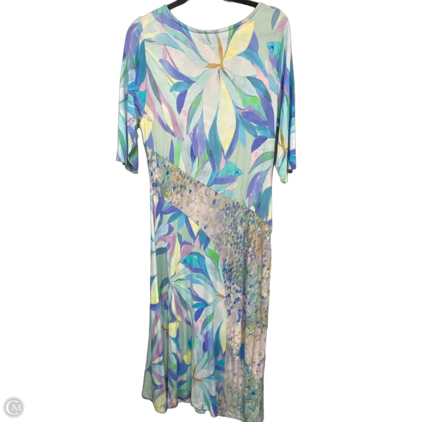 Dress Casual Midi By Soft Surroundings In Blue & Purple, Size: L