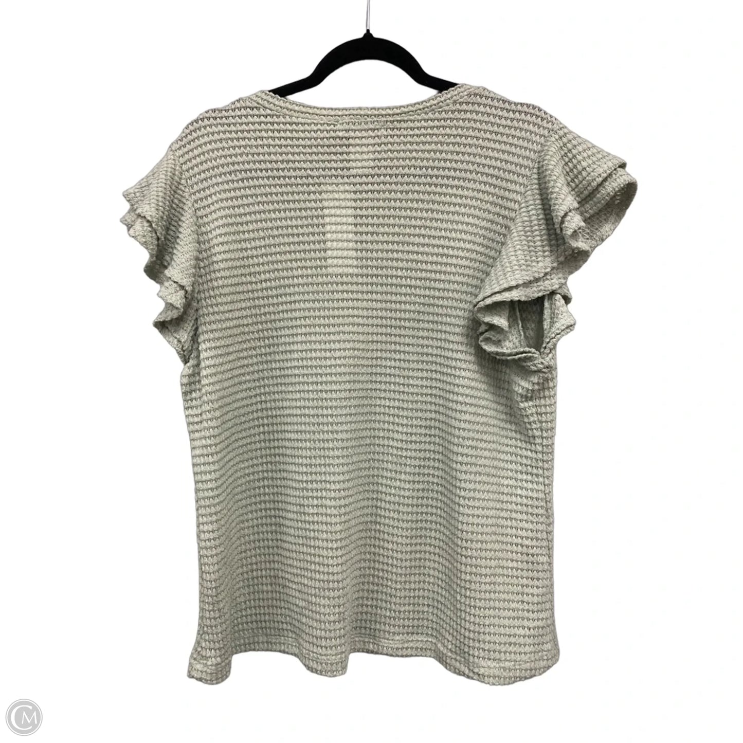 Top Short Sleeve By Gilli In Green, Size: 1x