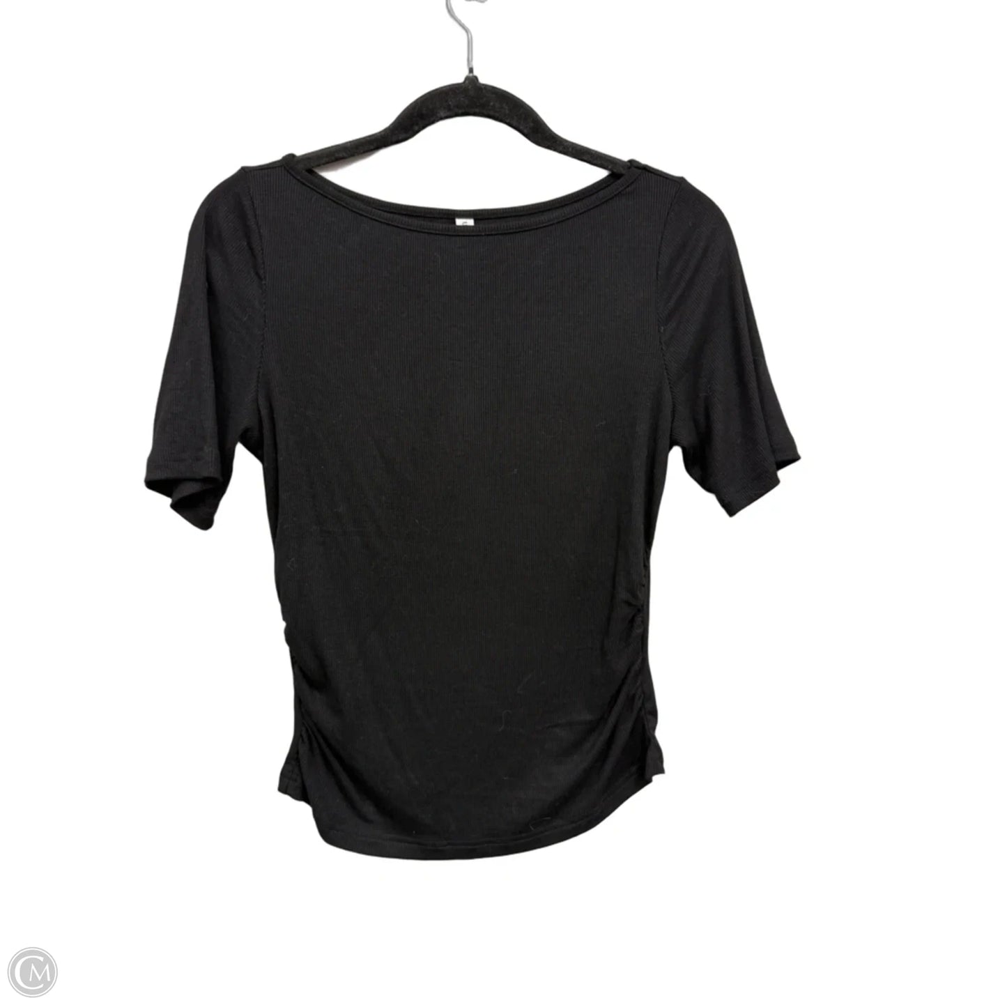Top Short Sleeve Basic By Prettygarden In Black, Size: M