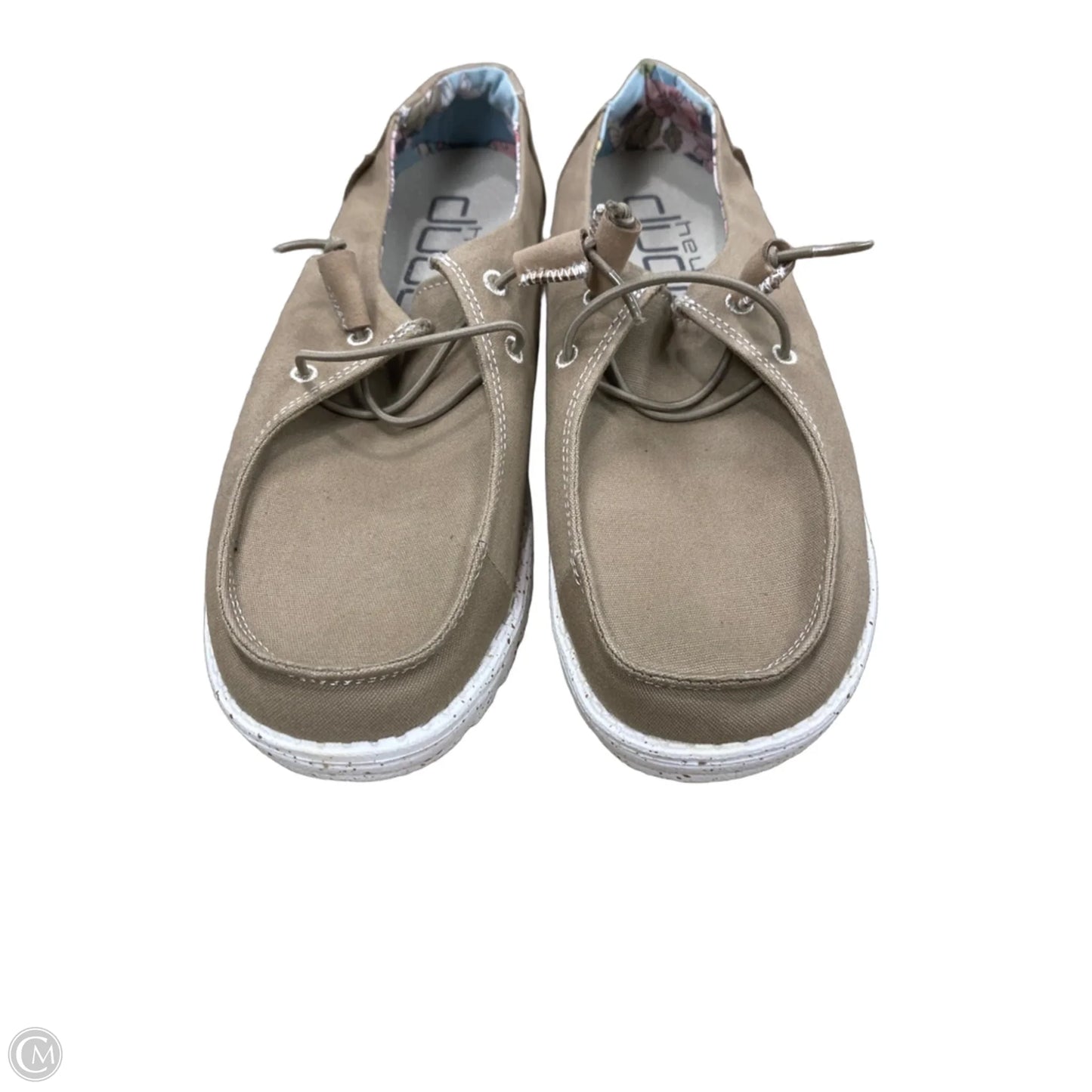 Shoes Sneakers By Hey Dude In Tan, Size: 8
