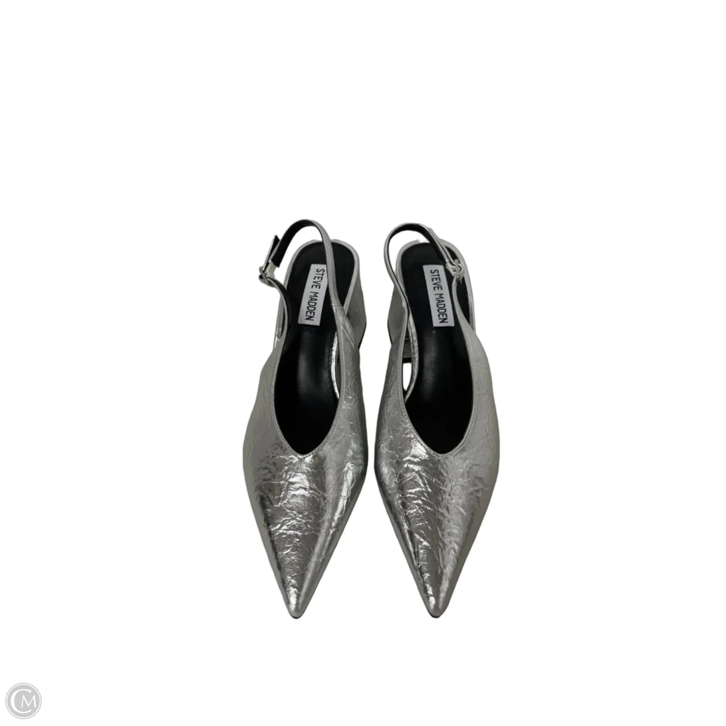 Shoes Heels Block By Steve Madden In Silver, Size: 7.5