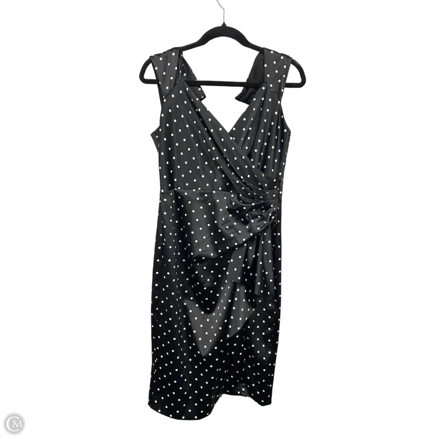 Dress Casual Midi By Debut In Black & White, Size: 12
