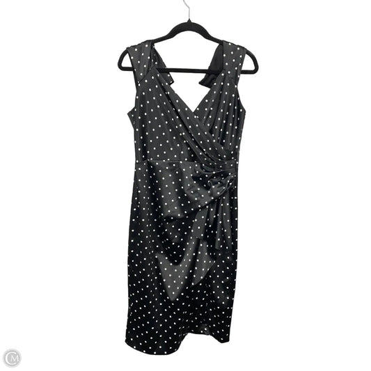 Dress Casual Midi By Debut In Black & White, Size: 12