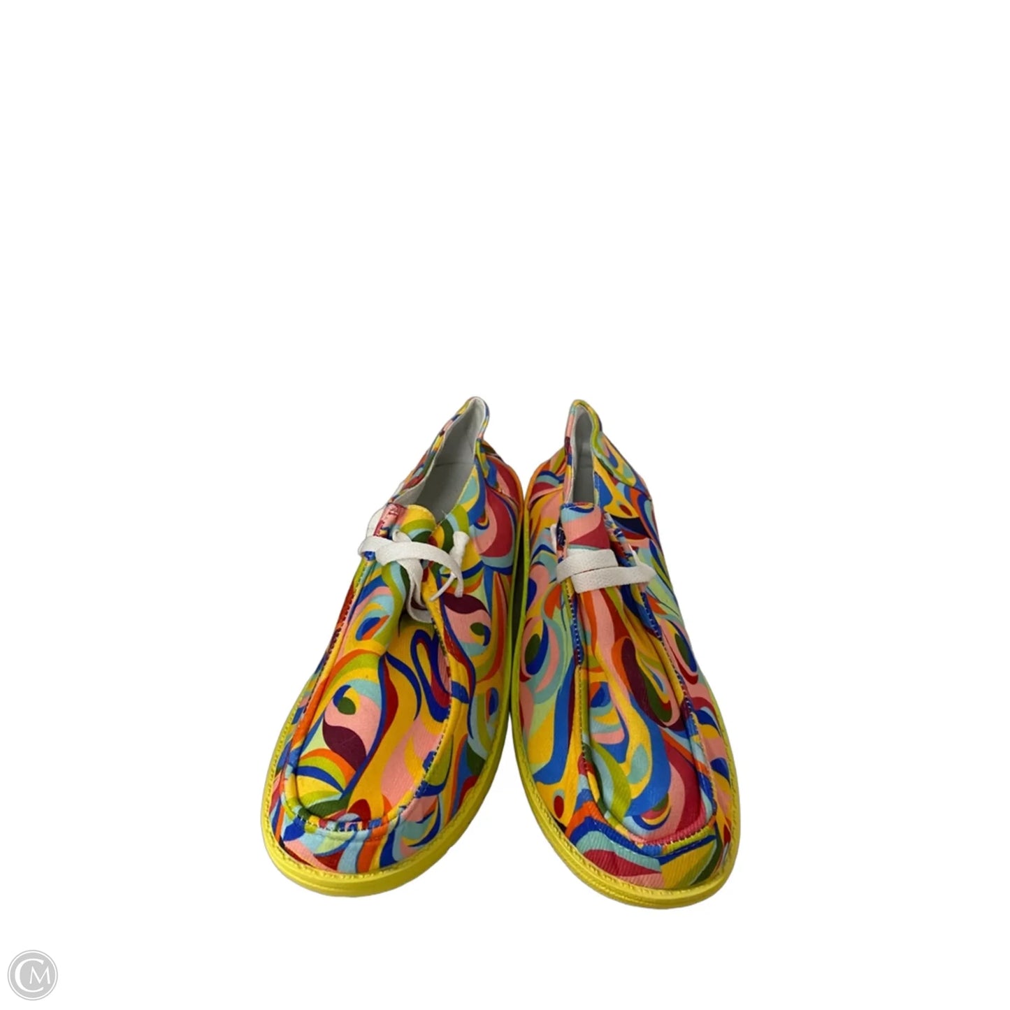 Shoes Sneakers By Clothes Mentor In Rainbow Print, Size: 9.5