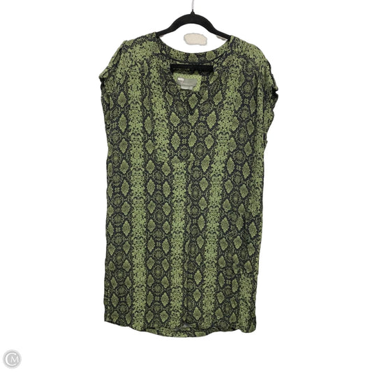 Dress Casual Short By Anthropologie In Black & Green, Size: L