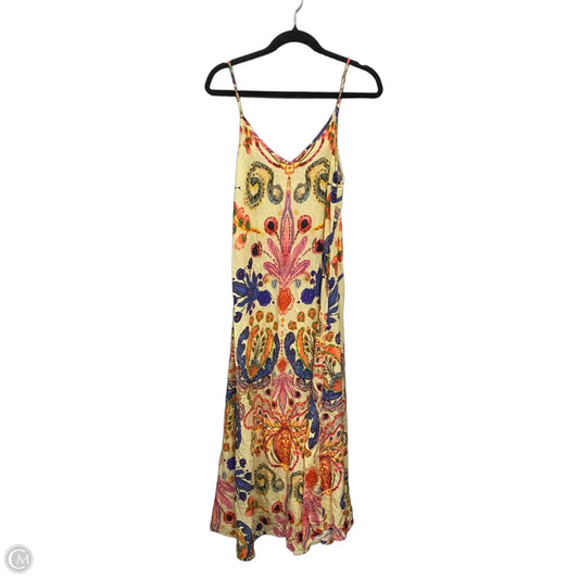 Dress Casual Maxi By Natural Life In Orange & Yellow, Size: L