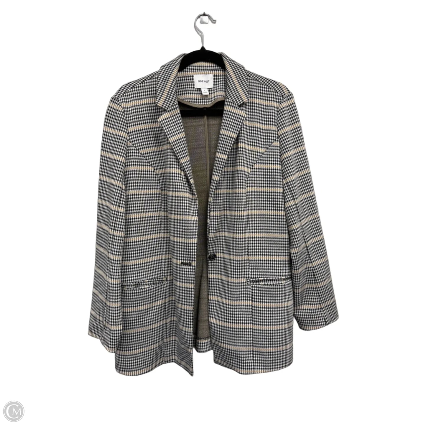 Blazer By Nine West In Black & White, Size: L