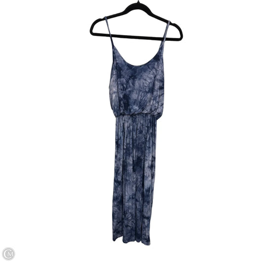 Dress Casual Midi By Olivia Rae In Blue & Grey, Size: M