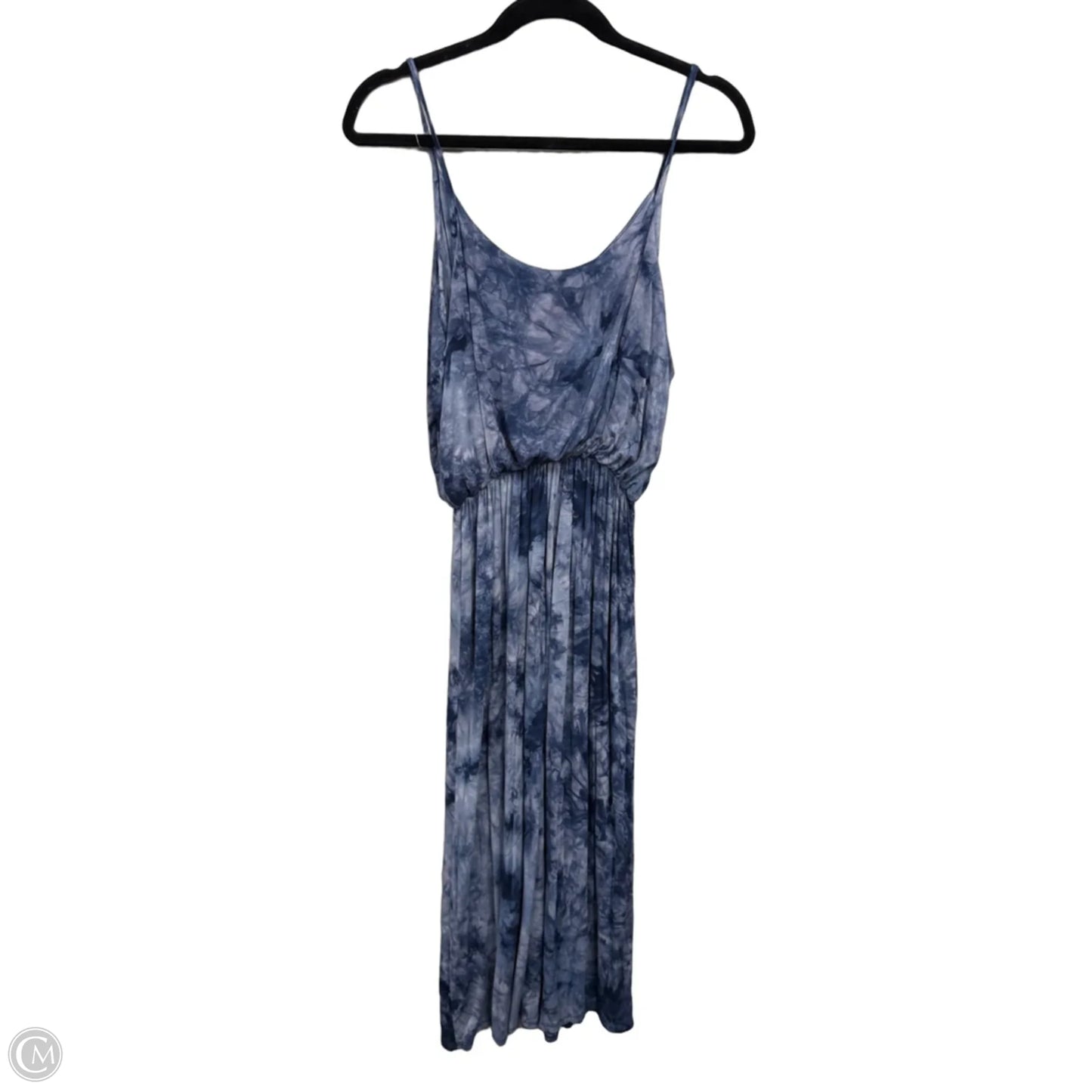 Dress Casual Midi By Olivia Rae In Blue & Grey, Size: M