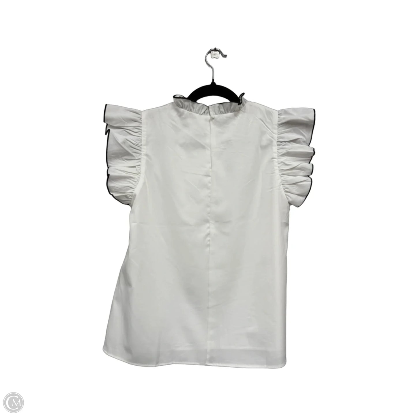 Top Short Sleeve By Tcec In Black & Cream, Size: M