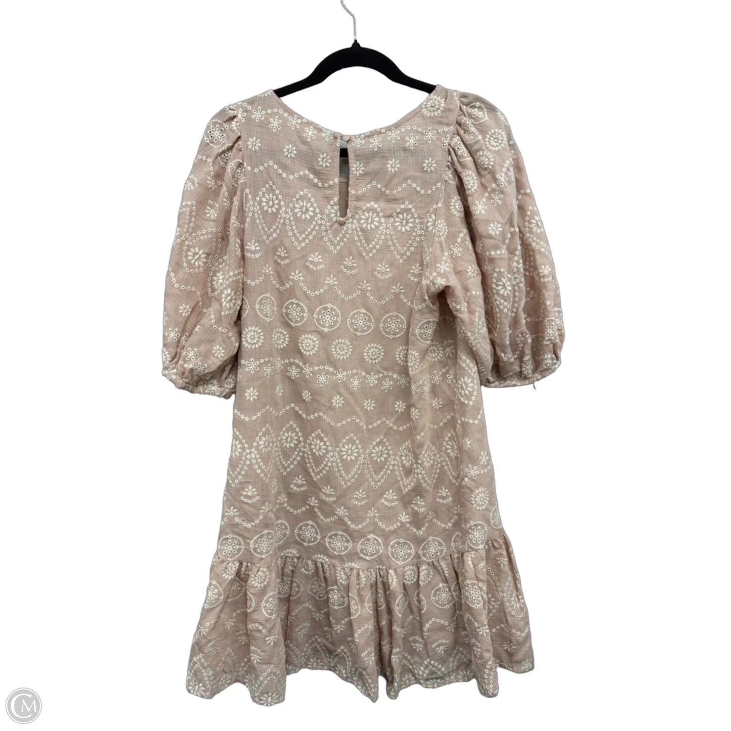 Dress Casual Midi By Blu Pepper In Cream & Pink, Size: S