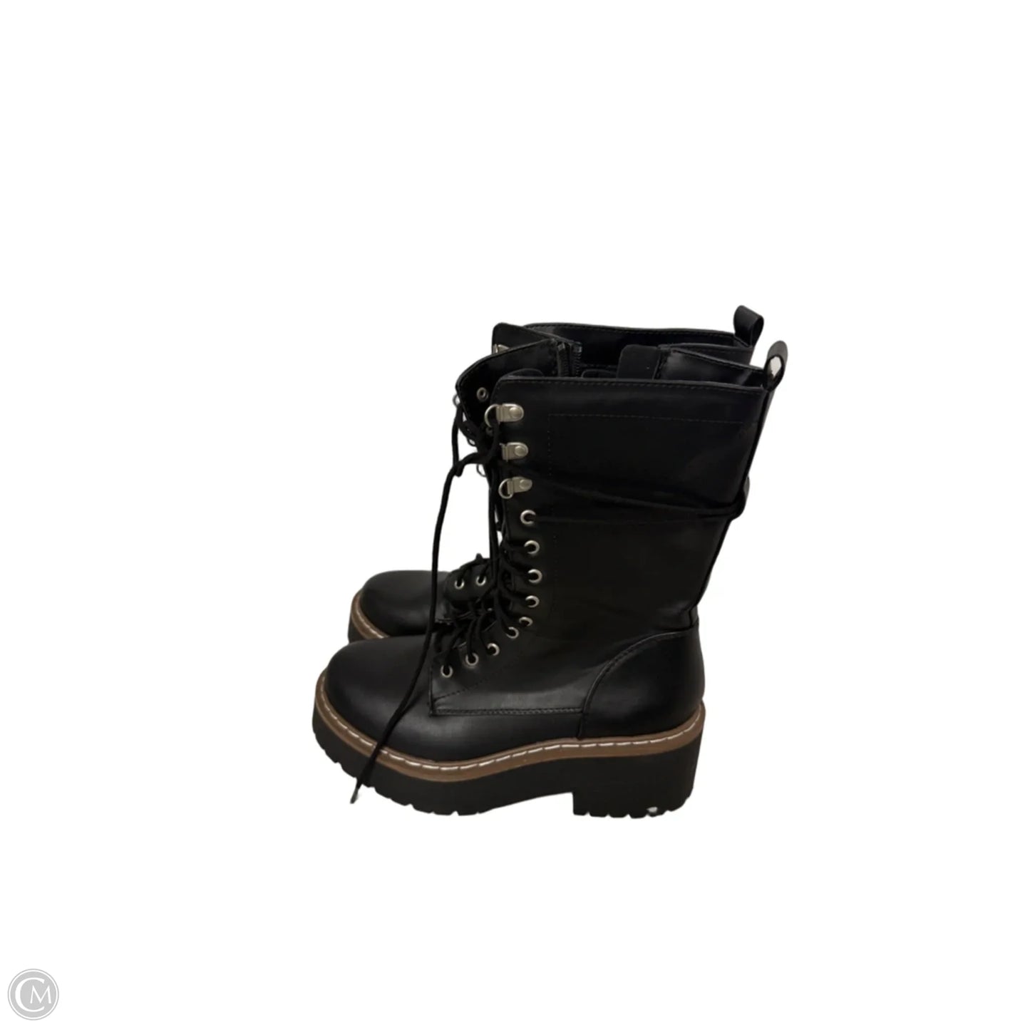 Boots Combat By Soda In Black, Size: 8.5