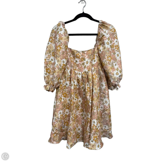 Dress Casual Short By Storia In Gold & Pink, Size: S