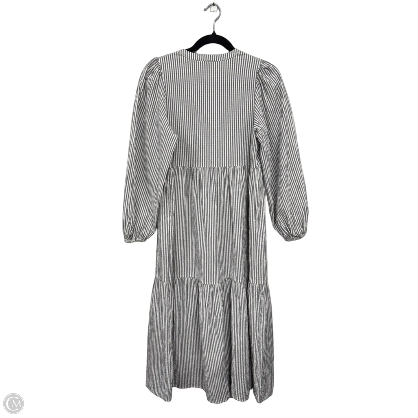 Dress Casual Midi By A New Day In Cream & Grey, Size: S