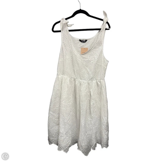 Dress Casual Midi By Bloomchic In White, Size: 12
